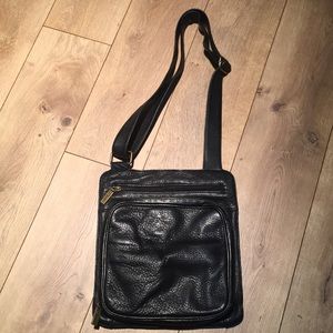 Black Clark Messenger Bag